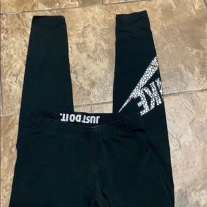 Black Nike athletic leggings